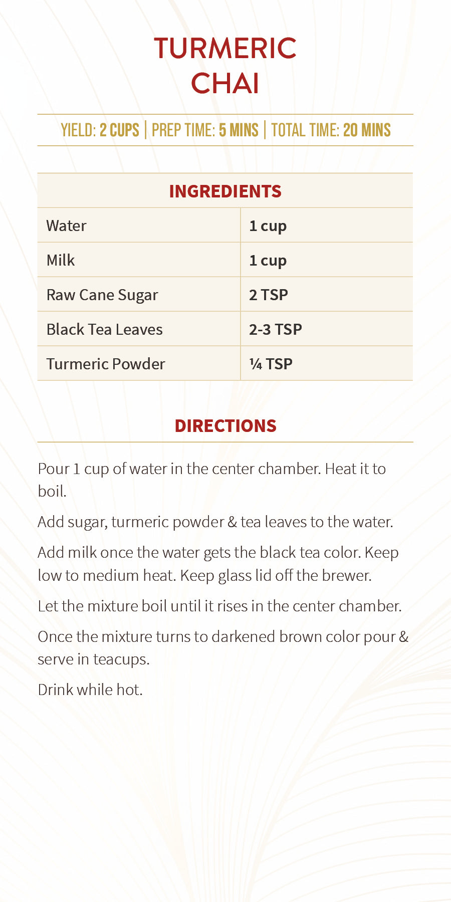 Turmeric Chai